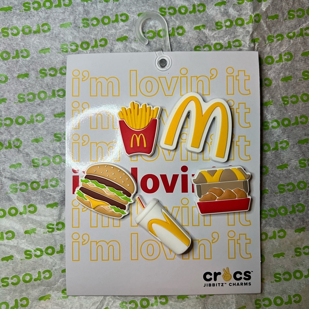 McDonald’s x Crocs 5 Pack Jibbitz Charms authentic